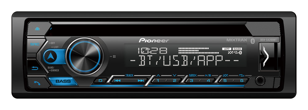 Pioneer DEH-S4200BT CD Receiver with Pioneer Smart Sync App Compatibility